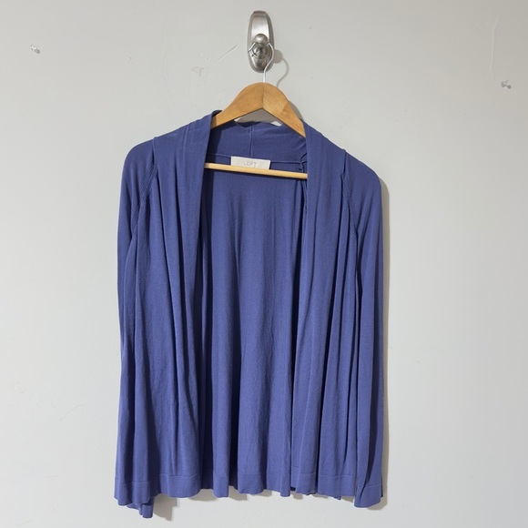 LOFT Sweaters - 👉LOFT Open Front Long Sleeve Cardigan | Women's | Periwinkle Blue | Size: Medium